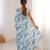 heavy chinon silk blend mirror work saree