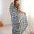 heavy chinon silk blend mirror work saree