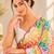 heavy chinon silk blend mirror work saree