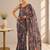 heavy chinon silk blend mirror work saree
