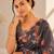 heavy chinon silk blend mirror work saree