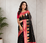 black color zari and weaving design all over with rich pallu kanchi silk blend saree