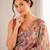 heavy chinon silk blend mirror work saree