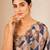 heavy chinon silk blend mirror work saree