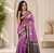 lavender color zari and weaving design all over with rich pallu kanchi silk blend saree