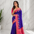 purple color zari and weaving design all over with rich pallu kanchi silk blend saree