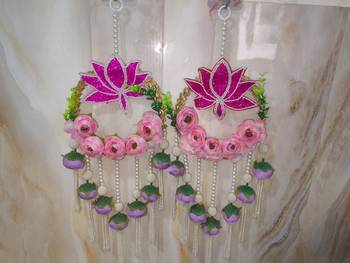 handmade decorative wall handmade for home decorative door hanging latkan for home decorations (pack of 2) 1