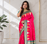 rani pink color zari and weaving design all over with rich pallu kanchi silk blend saree