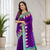 violet color zari and weaving design all over with rich pallu kanchi silk blend saree