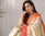 white color zari and weaving design all over with rich pallu kanchi silk blend saree