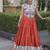 women navratri rayon lehenga choli  with lampi lace & kutchi work blouse-  full stitched free size