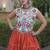 women navratri rayon lehenga choli  with lampi lace & kutchi work blouse-  full stitched free size