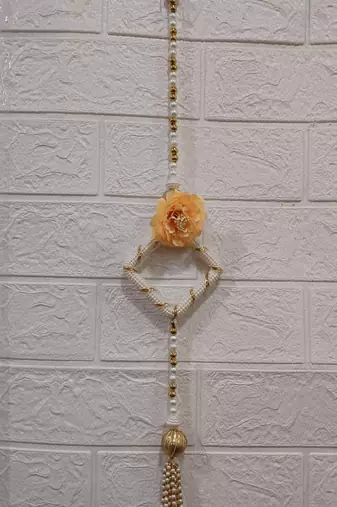 decorative square chudi latkan hanging perfect for home decor  handmade toran door hanging decor (pack of 4)