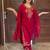 Rani Pink Color Embroidery And Thread Work Silk Blend Salwar Suit 