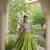 women navratri rayon lehenga choli  with lampi lace & kutchi work blouse-  full stitched free size