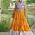 women navratri rayon lehenga choli  with lampi lace & kutchi work blouse-  full stitched free size
