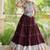 women navratri rayon lehenga choli  with lampi lace & kutchi work blouse-  full stitched free size