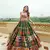 Green Mirror Navratri Lehnega Choli With Dupatta