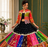 Black Color Beautiful Digital Print & Real Mirror Work With Fancy Lace Pati Cotton Lahenga Choli Set 