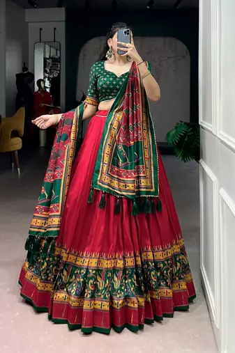 Printed with Iconic Sparkle Lehenga with Choli Dupatta
