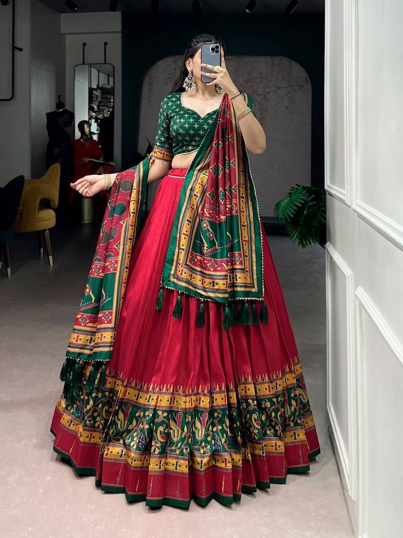 Printed with Iconic Sparkle Lehenga with Choli Dupatta