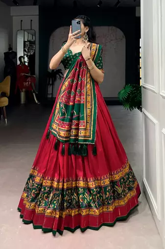Printed with Iconic Sparkle Lehenga with Choli Dupatta