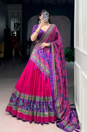 Printed with Iconic Sparkle Lehenga with Choli Dupatta