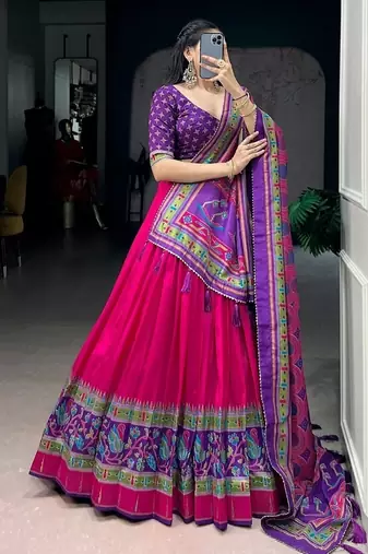 Printed with Iconic Sparkle Lehenga with Choli Dupatta
