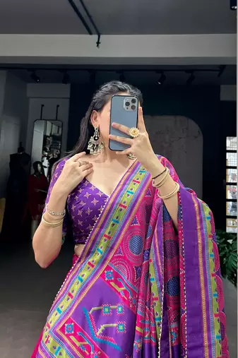 Printed with Iconic Sparkle Lehenga with Choli Dupatta
