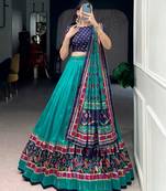 Printed with Iconic Sparkle Lehenga with Choli Dupatta