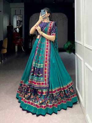 Printed with Iconic Sparkle Lehenga with Choli Dupatta 2