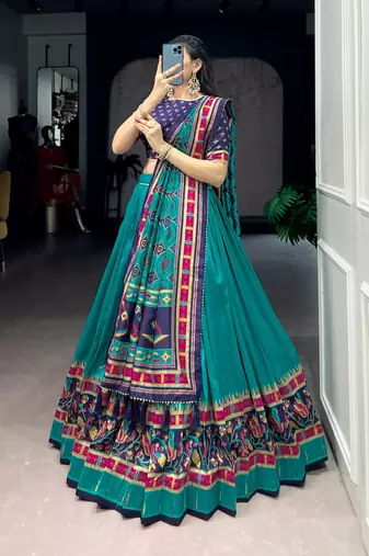 Printed with Iconic Sparkle Lehenga with Choli Dupatta