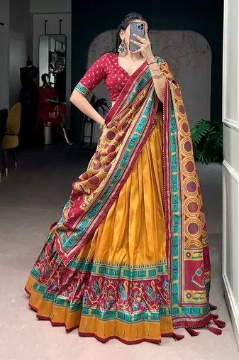 Printed with Iconic Sparkle Lehenga with Choli Dupatta