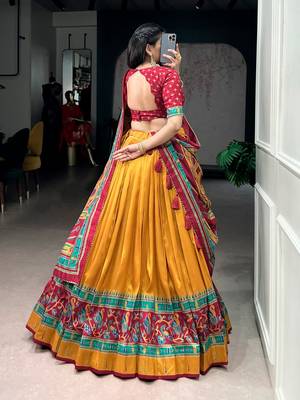 Printed with Iconic Sparkle Lehenga with Choli Dupatta 3