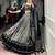 Grey Tasar Silk Printed Iconic Sparkle with Lace Border Lehenga with Choli Dupatta
