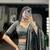 Grey Tasar Silk Printed Iconic Sparkle with Lace Border Lehenga with Choli Dupatta