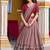 Multicolor Tasar Silk Printed Iconic Sparkle with Lace Border Lehenga with Choli Dupatta
