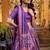 Purple Tasar Silk Iconic Sparkle with Lace Border Lehenga with Choli Dupatta