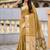 Lemon cotton silk saree with colorful floral weaving pallu with blouse