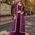 purple chinon designer free size stitched indo western