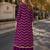 purple chinon designer free size stitched indo western