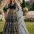 black embroidered velvet semi stitched patiyala suit