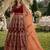 maroon embroidered velvet semi stitched patiyala suit