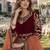 maroon embroidered velvet semi stitched patiyala suit