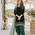 green embroidered velvet semi stitched patiyala suit