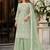 light green embroidered net semi stitched plazzo suit