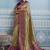 mehendi kanjivaram soft silk blend zari with meenakari weaving saree with blouse