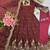 Heavy fendy silk embroidered sequince work wedding kurta set