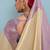 beige kanjivaram soft silk blend zari with meenakari weaving saree with blouse