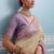 beige kanjivaram soft silk blend zari with meenakari weaving saree with blouse